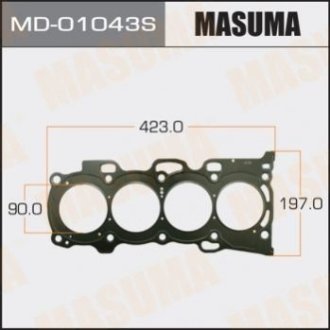 Прокладка Голов.блока 2AZ-FE (1_10) - Masuma MD-01043S (фото 1)