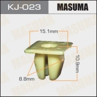 Кліпса (пластикова кріпильна деталь) Masuma KJ023 (фото 1)