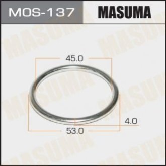 Кольцо глушителя металлическое - Masuma MOS137 (фото 1)