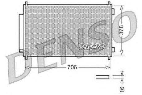 Радиатор кондиционера Honda CR-V III 2.0_2.2_2.4 07-} - Denso DCN40002 (фото 1)