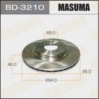 Диск гальмівний - Masuma BD3210 (фото 1)