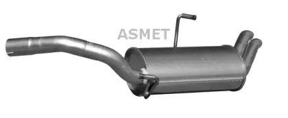 Глушитель системы выпуска, задний ASMET 09101 (фото 1)