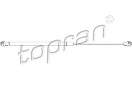 Упругий элемент, крышка багажника / помещения для груза Topran (Hans Pries) 301 346 (фото 1)