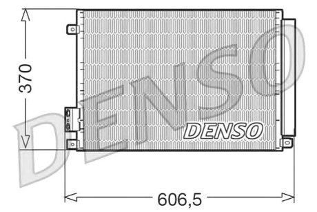 Радиатор кондиционера [506x370] Denso DCN09045