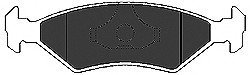 Комплект тормозных колодок, дисковый тормоз Mapco 6159 (фото 1)