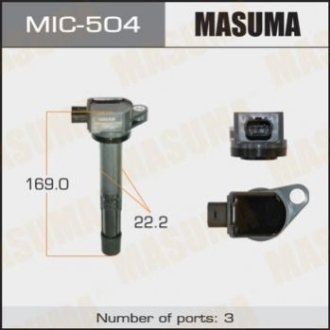 Катушка зажигания, K24A, RB3, RB4 - Masuma MIC504
