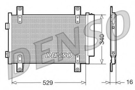Радиатор кондиционера CITROEN JUMPER/FIAT DUCATO/PEUGEOT BOXER 01- Denso DCN09049 (фото 1)