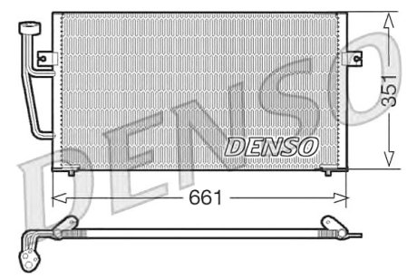 Радіатор кондиціонера Denso DCN33008