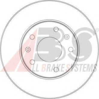 Тормозной диск -. A.B.S 17011 (фото 1)