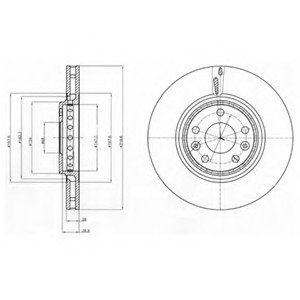 Тормозной диск - DELPHI BG4266