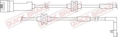 Датчик зносу дискових гальмівних колодок QUICK BRAKE WS0157A (фото 1)