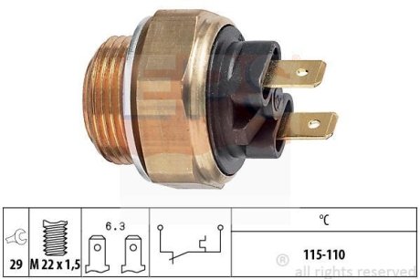 Термовыключатель вентилятора радиатора EPS 1850135 (фото 1)