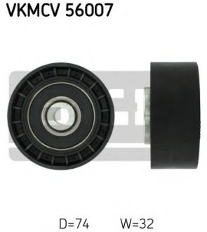 Паразитний / провідний ролик, полікліновий ремінь SKF VKMCV 56007 (фото 1)