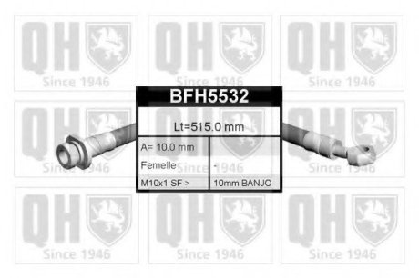 Тормозной шланг - Quinton Hazell BFH5532