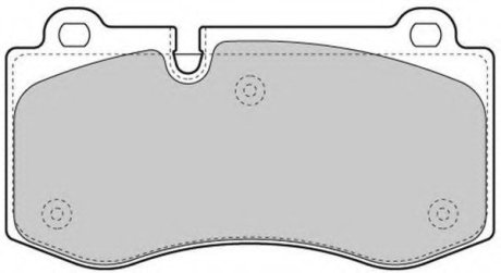 Комплект тормозных колодок, дисковый тормоз Fremax FBP-1569 (фото 1)