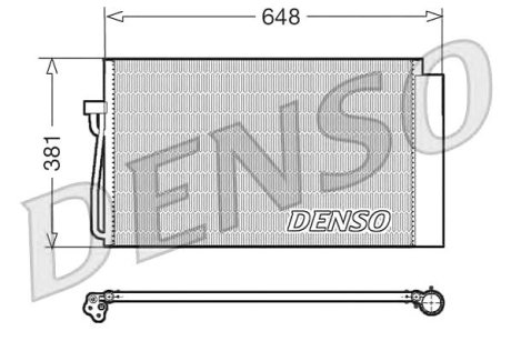 Радиатор кондиционера BMW 5(E60,E61)/6(E63,E64)/7(E65,E66) Denso DCN05017
