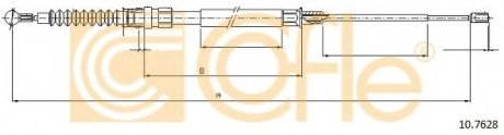 Трос, стояночная тормозная система - COFLE 10.7628
