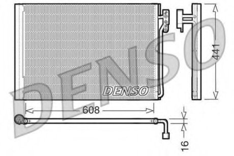 Конденсатор кондиционера - Denso DCN14001 (фото 1)