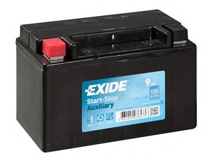 Аккумуляторная батарея 9Ah/120A (150x90x105) (Start-Stop/всп EXIDE EK091
