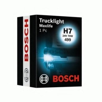 Лампа Trucklight Maxlife H7 24V/70W/PX26d Bosch 1987302772