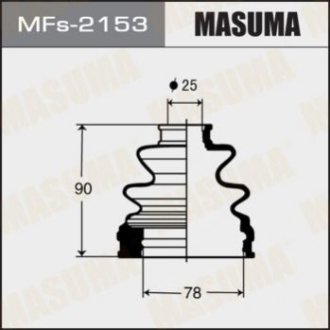 Пильовик ШРУСу Силікон MF-2153 - Masuma MFS2153