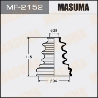 Пыльник рулевой рейки Masuma MF2152 (фото 1)