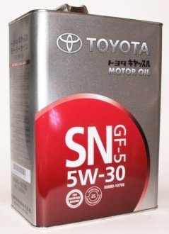 Олива моторна 5W-30 SN, 4л. / LEXUS Toyota 0888010705