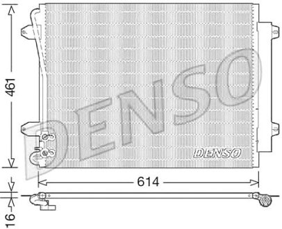 Радіатор кондиціонера Denso DCN32011