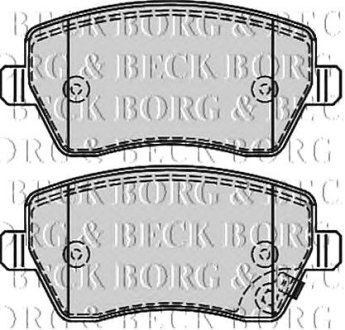Комплект тормозных колодок BORG & BECK BBP2166 (фото 1)