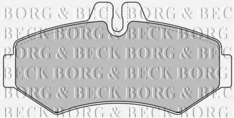 Колодки дискового тормоза BORG & BECK BBP1667 (фото 1)