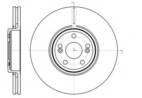 Тормозной диск - REMSA 61234.10 (фото 1)