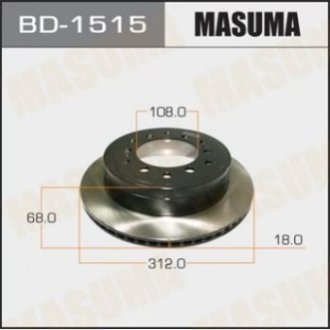 Диск гальмівний - Masuma BD-1515 (фото 1)
