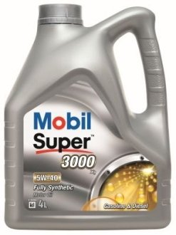 Олива моторна MOBIL SUPER 3000 5W-40 API SN/SM (Каністра 4л) Mobil 1 150013