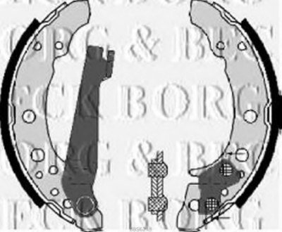 Комплект тормозных колодок BORG & BECK BBS6248 (фото 1)