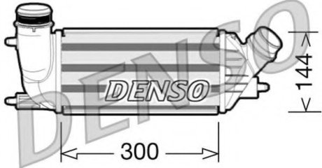 Радіатор-інтеркулер двс - Denso DIT07001 (фото 1)