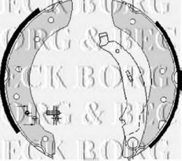 Комплект тормозных колодок BORG & BECK BBS6233 (фото 1)