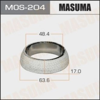 Кільце ущільнювальне глушника Masuma MOS-204 (фото 1)