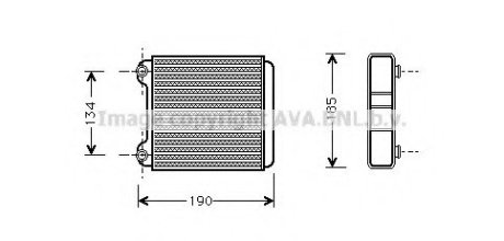 Радіатор печі - AVA QUALITY COOLING AVA Cooling Systems AI6183