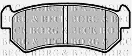 Колодки дискові гальмові, комплект BORG & BECK BBP2146