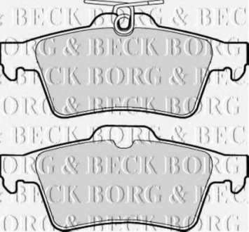 Комплект тормозных колодок, дисковый тормоз BORG & BECK BBP1931 (фото 1)