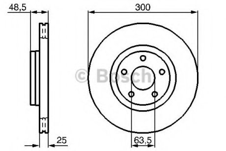 Тормозной диск - Bosch 0 986 479 C52