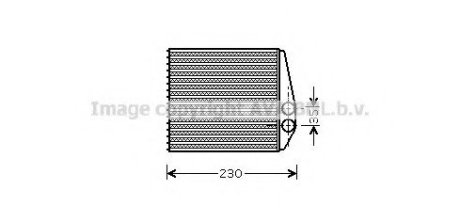 Радиатор отопителя fiat: croma (194) 1.8 16v1.9 d multijet2.2 16v2.4 d multijet 05- opel: signum 1.8 - AVA Cooling Systems OLA6355 (фото 1)