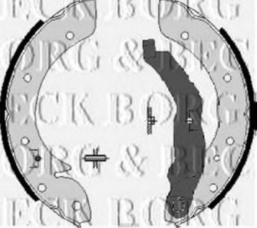 Комплект тормозных колодок BORG & BECK BBS6198 (фото 1)