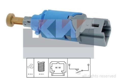 Выключатель, привод сцепления (tempomat); выключатель, привод сц KW 510224 (фото 1)