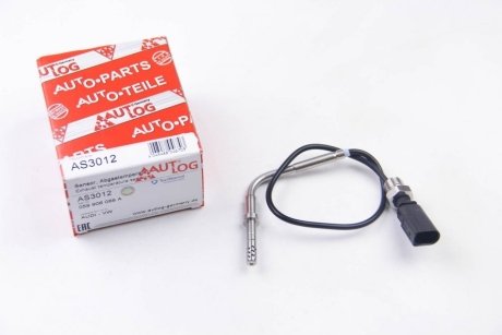 Датчик температуры ОГ AUDI A4/A6/ Q7/VW TOUAREG 2.7D/3.0D 03- (после катализатора) AUTLOG AS3012 (фото 1)