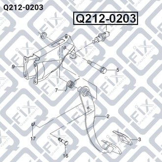 Датчик увімкнув задні стопи DAEWOO LANOS (KLAT) 1.5 (A15SMS) 1997.05- Q-FIX Q212-0203