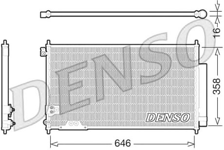 Радиатор кондиционера мкпп Denso DCN40009 (фото 1)