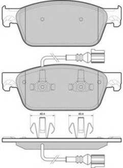 Комплект тормозных колодок дисковый тормоз - Fremax FBP1672 (фото 1)