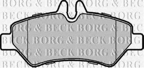 Колодки тормозные дисковые, комплект BORG & BECK BBP1975 (фото 1)