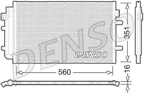 Конденсатор, кондиционер - Denso DCN12005 (фото 1)